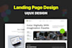 do UI UX design for your website, landing page UI UX design