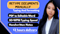 do fast typing services,convert pdf, format ms word