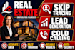 do real estate cold calling lead generation bulk skip tracing