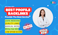 create high quality profile backlinks for SEO ranking