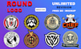do badge, patch, round sticker, label, stamp ,round logo design