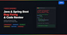 fix your java spring boot bugs and review your backend code