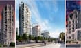 design facade animation of mix use architecture projects