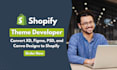 convert your PSD, xd, canva, or figma design into a shopify theme
