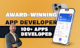 build your mobile app in flutter or react native