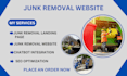design junk removal website handyman website hauling website dumpster website