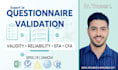 analyze questionnaire or scale validity and reliability