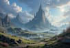 create fantasy landscape concept art