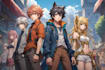 draw anime and game style characters art