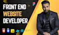 do custom website development as front end web developer for your business