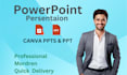 create custom design google slides and canva presentation