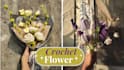 make crochet flowers and customize bouquet