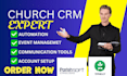 setup church crm tithely churchtrac breeze servant keeper britrix24 parishsoft