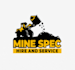 design modern equipment hire company logo
