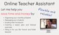 be your teaching assistant for french and polish lessons