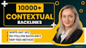 create contextual dofollow high da white hat SEO backlinks for google ranking