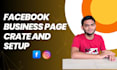 do create facebook page setup and social media setup