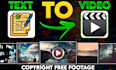 turn your script or article into video using stock footages
