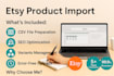 perform bulk product upload to your etsy shop via CSV