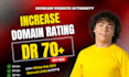 increase ahrefs domain rating DR 70 plus using authority SEO backlinks