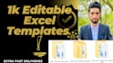 provide 1k editable excel templates premium spreadsheets
