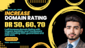 increase ahrefs domain rating dr upto 70