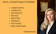 be your civil litigation lawyer to help you write lawsuits, petitions, complaint