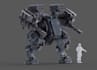 optimize 3d game robot model, scifi mech, war machine, ue5 rig, animate, uv map