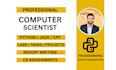 do computer science assigned, report writing, python, java programming projects