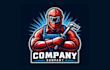design a bold welder man mascot logo for your brand