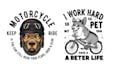 make animal t shirt dog training biker logo