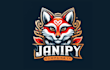design ninja fox esports mascot logo with express delivery