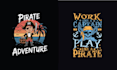 make t shirt summer skull pirates logo