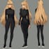create original anime character sheet or reference for