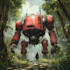do highquality creature artwork in the mecha robot style