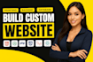build full stack website development, full stack developer, front end developer