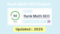 set up rank math SEO with 90 score