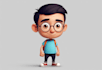 design a 2d cartoon character