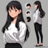 create original anime character sheet or reference for
