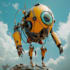 do highquality creature artwork in the mecha robot style