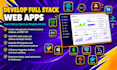 build web app as full stack developer and software developer