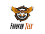 make minimal artwork falcon logo with steampunk goggles