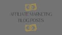 write an article with your affiliate marketing links