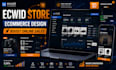 setup professional ecwid ecommerce store setup with payment and product design