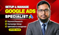 be your google ads expert, PPC manager, ga4 specialist
