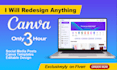 redesign anything in canva only 3 hour