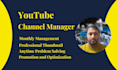 be your youtube channel manager