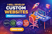 build a modern custom website with a clean and responsive design
