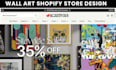 design wall art shopify store print on demand wall art store wall art website