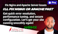 fix nginx and apache server issues